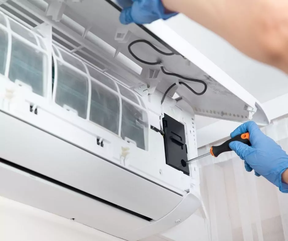Split system service on a Queensland home